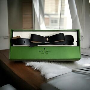 Women’s Kate Spade Black Bow Belt